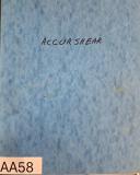 Accurshear-Accurshear Instruction Manuel Model 850010-850010-01
